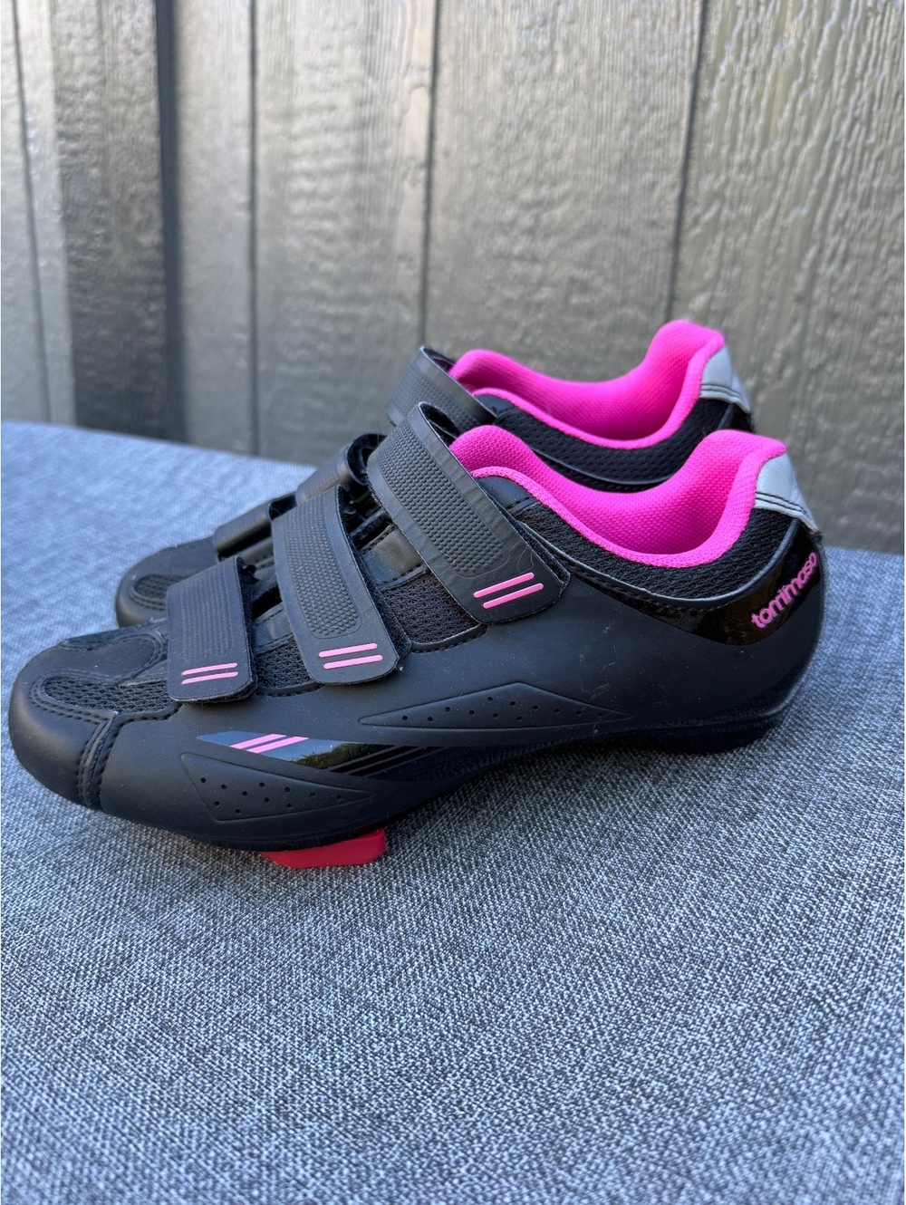 Tommaso Womens Road Cycling Shoes Size 7 Black Pink